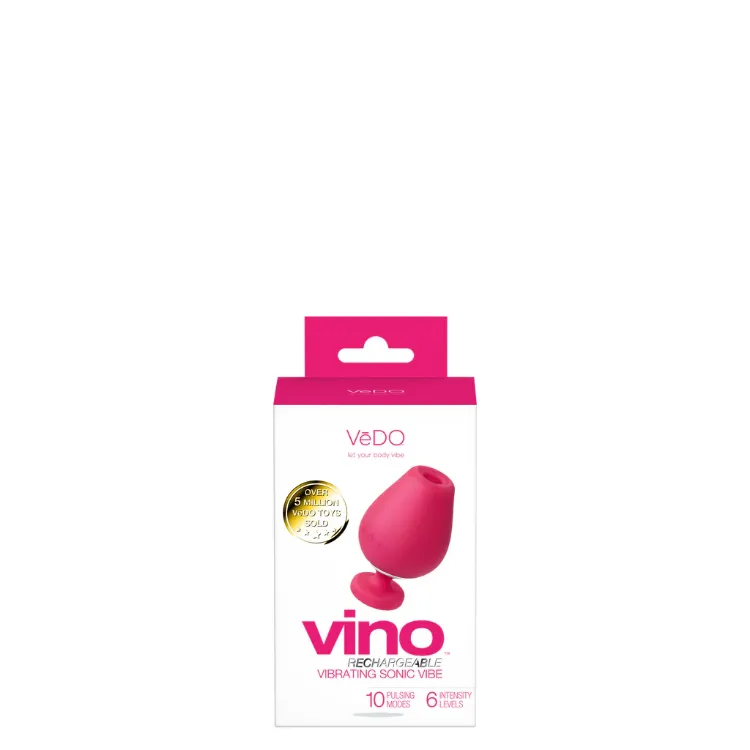 Image de VINO RECHARGEABLE VIBRATING SONIC VIBE- PINK - VEDO
