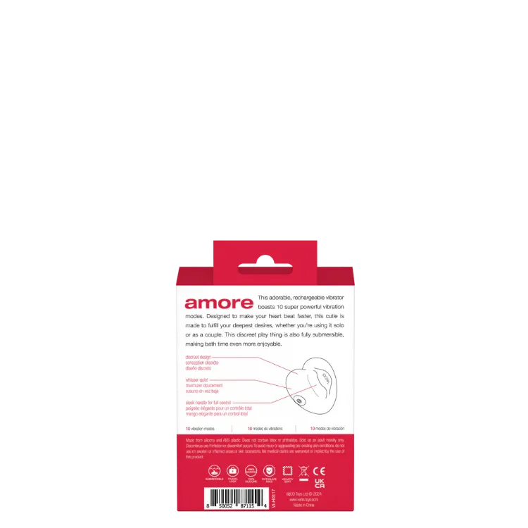 Image de Amore -Rechargeable Pleasure Vibe- Metallic Red - Vedo