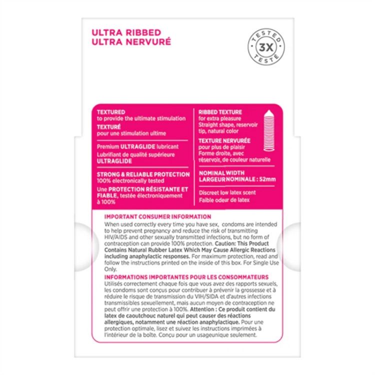 Image de Condom Lifestyle Ultra Nervuré 3/Bte